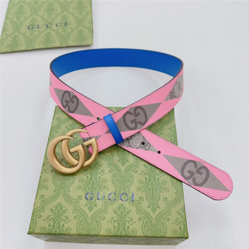 High Quality Luxury Gucci New Double-Sided Original Calfskin Belt – Style 40934 alternate view