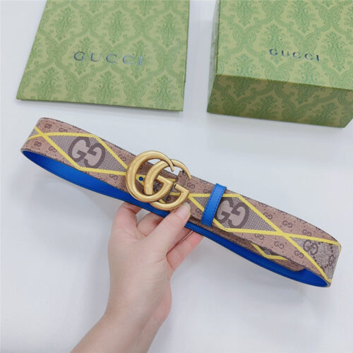 High Quality Luxury Gucci New Double-Sided Original Calfskin Belt – Style 06470