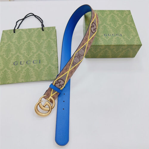 High Quality Luxury Gucci New Double-Sided Original Calfskin Belt – Style 06470 product detail