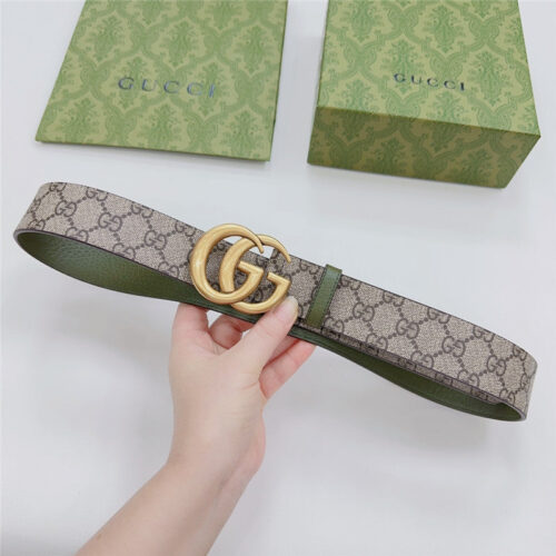 High Quality Luxury Gucci New Double-Sided Original Calfskin Belt – Style 72006