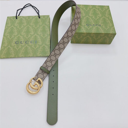 High Quality Luxury Gucci New Double-Sided Original Calfskin Belt – Style 72006 product detail