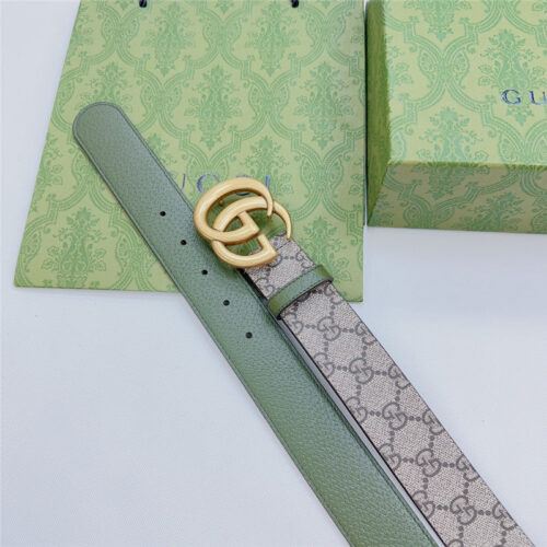 High Quality Luxury Gucci New Double-Sided Original Calfskin Belt – Style 72006 product detail
