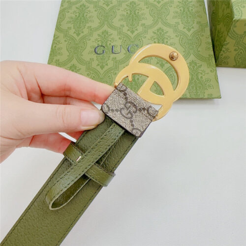 High Quality Luxury Gucci New Double-Sided Original Calfskin Belt – Style 72006 product detail