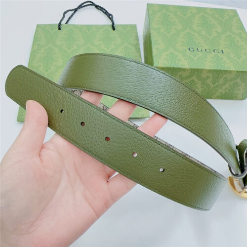 High Quality Luxury Gucci New Double-Sided Original Calfskin Belt – Style 72006 product detail