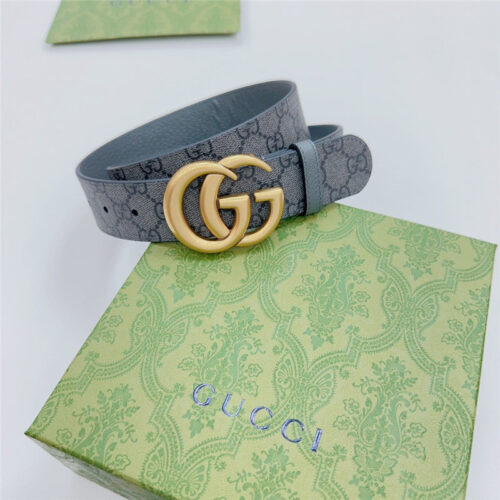 High Quality Luxury Gucci New Double-Sided Original Calfskin Belt – Style 99686 product detail