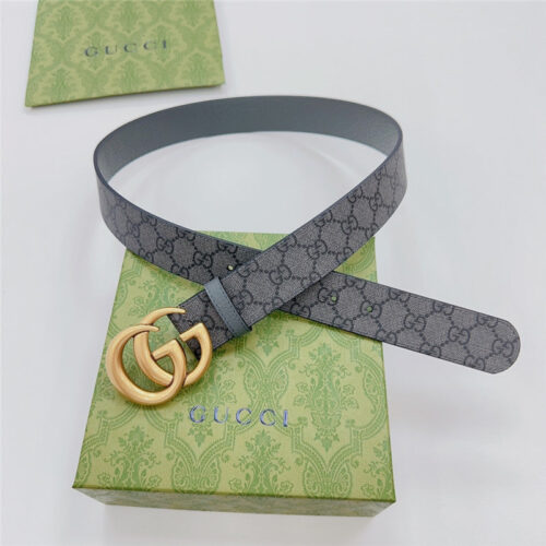 High Quality Luxury Gucci New Double-Sided Original Calfskin Belt – Style 99686 alternate view