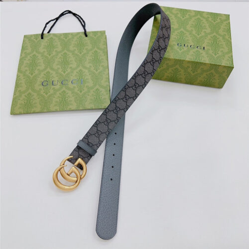 High Quality Luxury Gucci New Double-Sided Original Calfskin Belt – Style 99686 product detail