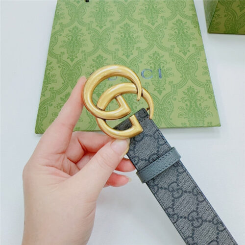 High Quality Luxury Gucci New Double-Sided Original Calfskin Belt – Style 99686 product detail