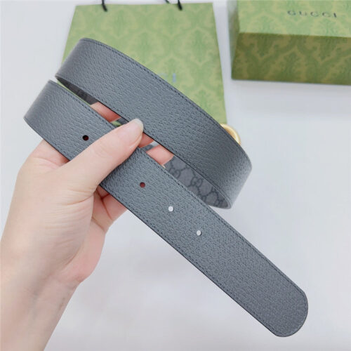 High Quality Luxury Gucci New Double-Sided Original Calfskin Belt – Style 99686 product detail