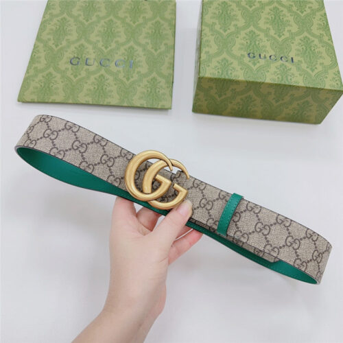 High Quality Luxury Gucci New Double-Sided Original Calfskin Belt – Style 65222