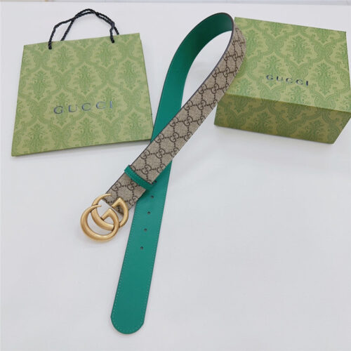 High Quality Luxury Gucci New Double-Sided Original Calfskin Belt – Style 65222 product detail