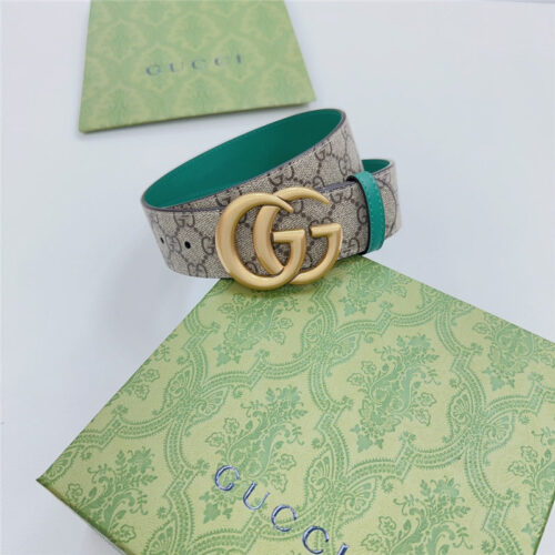 High Quality Luxury Gucci New Double-Sided Original Calfskin Belt – Style 65222 product detail