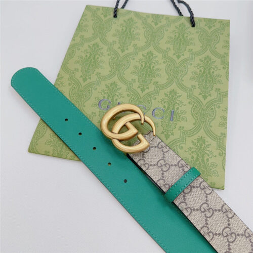High Quality Luxury Gucci New Double-Sided Original Calfskin Belt – Style 65222 product detail