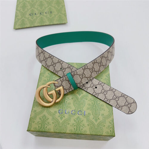 High Quality Luxury Gucci New Double-Sided Original Calfskin Belt – Style 65222 alternate view