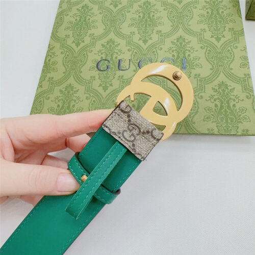 High Quality Luxury Gucci New Double-Sided Original Calfskin Belt – Style 65222 product detail