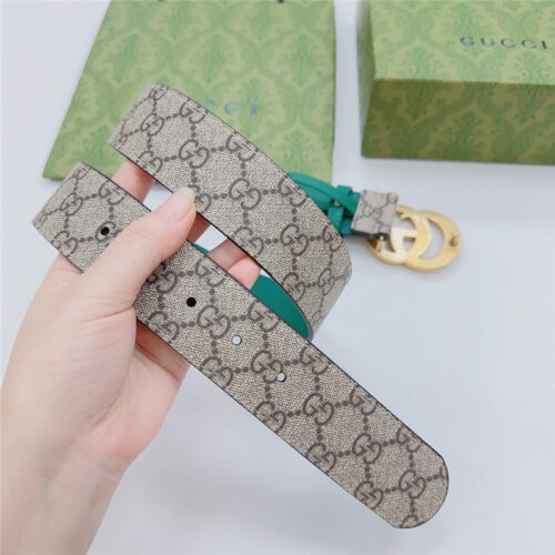 High Quality Luxury Gucci New Double-Sided Original Calfskin Belt – Style 65222 product detail