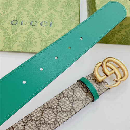 High Quality Luxury Gucci New Double-Sided Original Calfskin Belt – Style 65222 product detail