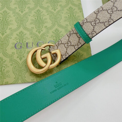 High Quality Luxury Gucci New Double-Sided Original Calfskin Belt – Style 65222 product detail