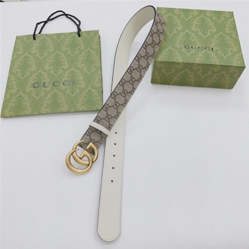 High Quality Luxury Gucci New Double-Sided Original Calfskin Belt product detail
