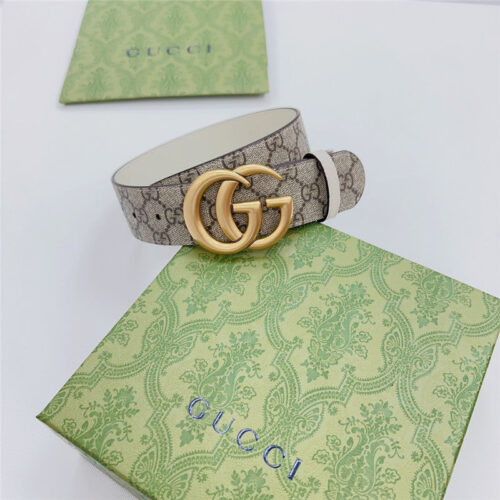 High Quality Luxury Gucci New Double-Sided Original Calfskin Belt product detail