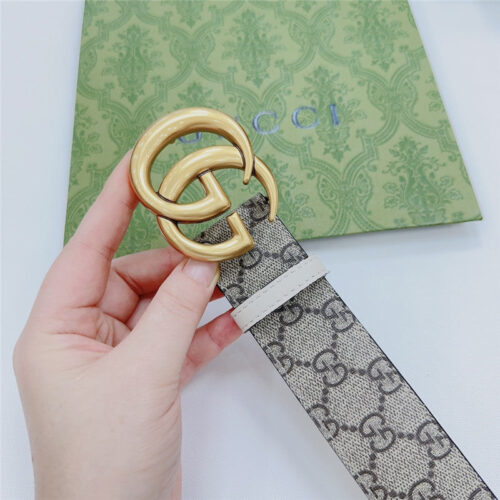 High Quality Luxury Gucci New Double-Sided Original Calfskin Belt product detail