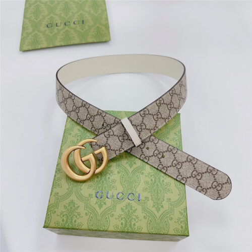High Quality Luxury Gucci New Double-Sided Original Calfskin Belt alternate view