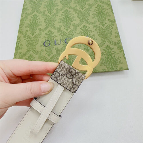 High Quality Luxury Gucci New Double-Sided Original Calfskin Belt product detail