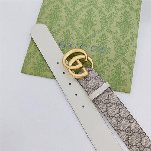 High Quality Luxury Gucci New Double-Sided Original Calfskin Belt product detail