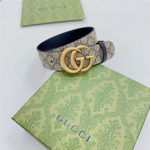 High Quality Luxury Gucci New Double-Sided Original Calfskin Belt – Style 63526 product detail