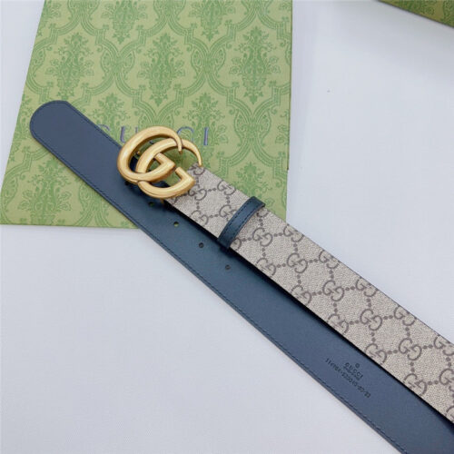High Quality Luxury Gucci New Double-Sided Original Calfskin Belt – Style 63526 product detail