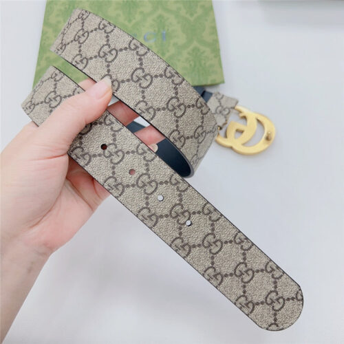 High Quality Luxury Gucci New Double-Sided Original Calfskin Belt – Style 63526 product detail
