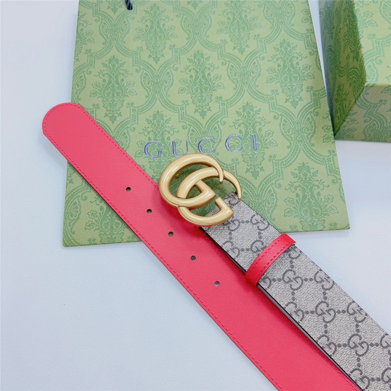 High Quality Luxury Gucci New Double-Sided Original Calfskin Belt – Style 96294 product detail