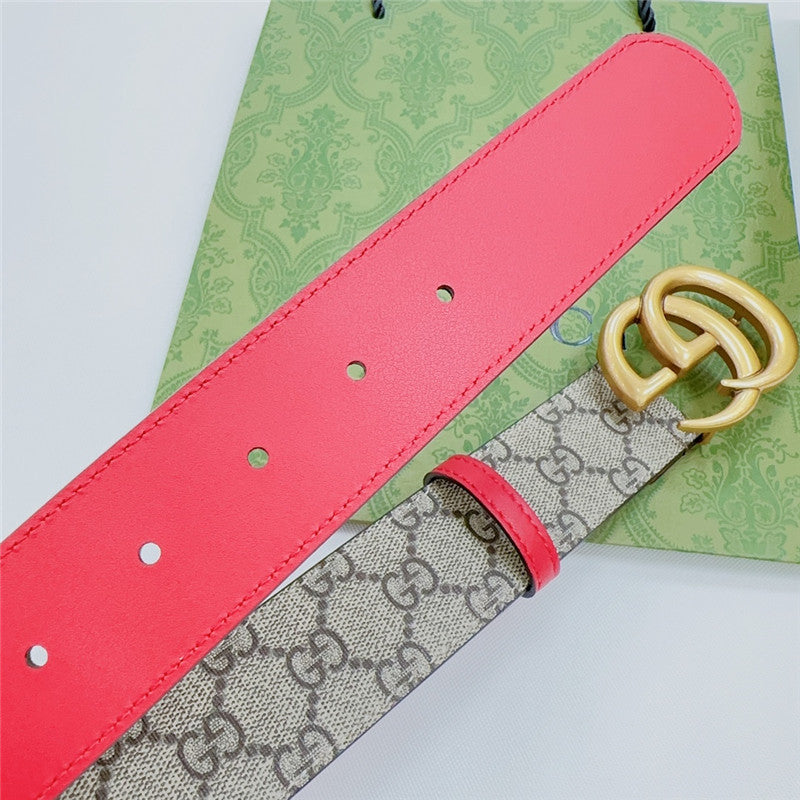 High Quality Luxury Gucci New Double-Sided Original Calfskin Belt – Style 96294 product detail