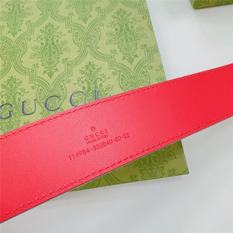 High Quality Luxury Gucci New Double-Sided Original Calfskin Belt – Style 96294 product detail