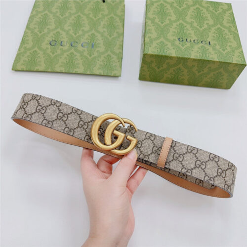 High Quality Luxury Gucci New Double-Sided Original Calfskin Belt – Style 60134