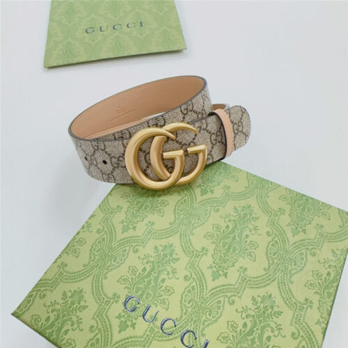 High Quality Luxury Gucci New Double-Sided Original Calfskin Belt – Style 60134 product detail