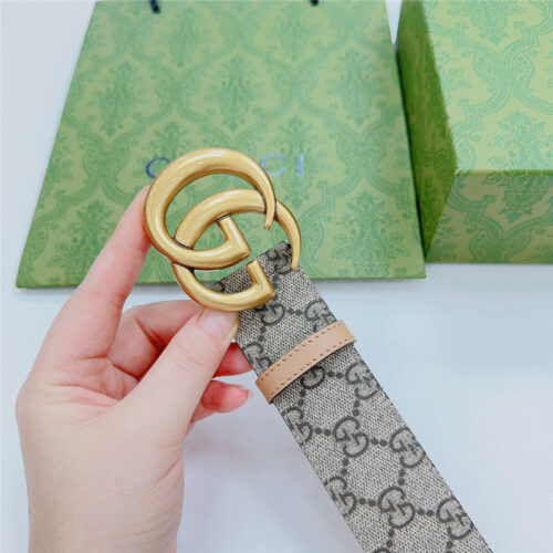 High Quality Luxury Gucci New Double-Sided Original Calfskin Belt – Style 60134 product detail