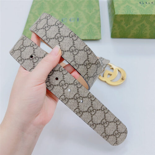 High Quality Luxury Gucci New Double-Sided Original Calfskin Belt – Style 60134 product detail