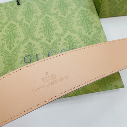 High Quality Luxury Gucci New Double-Sided Original Calfskin Belt – Style 60134 product detail