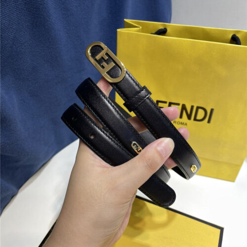 High Quality Luxury Fendi Narrow Belt With Loops – Style 72070 alternate view