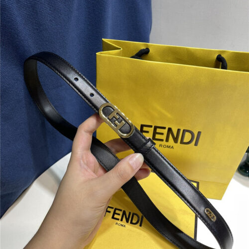High Quality Luxury Fendi Narrow Belt With Loops – Style 72070 product detail