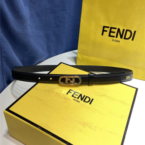 High Quality Luxury Fendi Narrow Belt With Loops – Style 72070