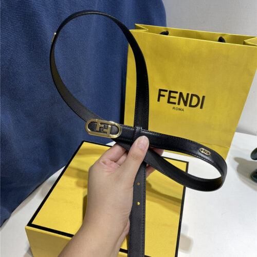 High Quality Luxury Fendi Narrow Belt With Loops – Style 72070 product detail
