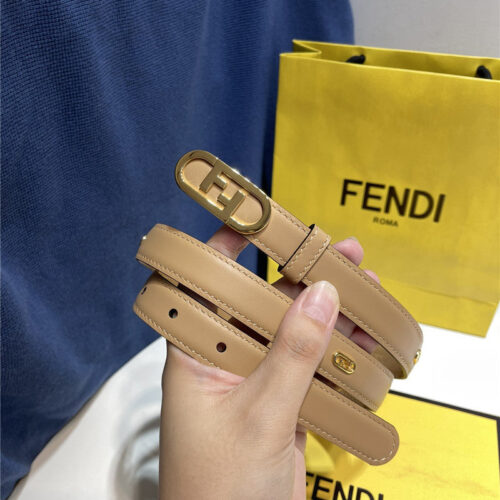 High Quality Luxury Fendi Narrow Belt With Loops – Style 37606 product detail