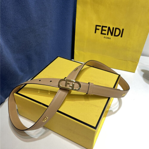 High Quality Luxury Fendi Narrow Belt With Loops – Style 37606 product detail