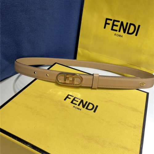 High Quality Luxury Fendi Narrow Belt With Loops – Style 37606