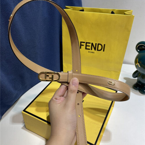 High Quality Luxury Fendi Narrow Belt With Loops – Style 37606 product detail