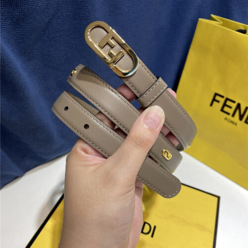 High Quality Luxury Fendi Narrow Belt With Loops – Style 70374 alternate view