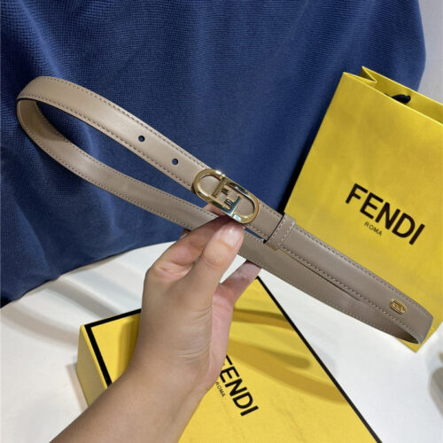 High Quality Luxury Fendi Narrow Belt With Loops – Style 70374 product detail