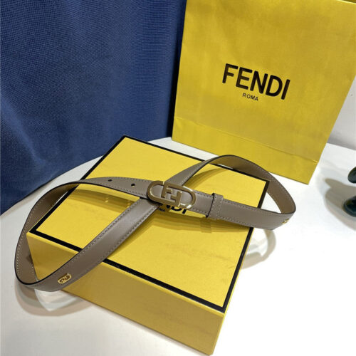 High Quality Luxury Fendi Narrow Belt With Loops – Style 70374 product detail
